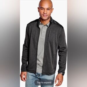 Johnston & Murphy Everyday Full Zip Jacket - Medium - Charcoal